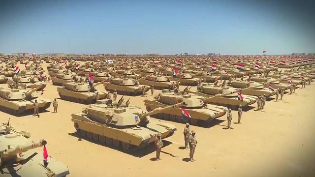Egyptian military operating in Sinai against ISIS