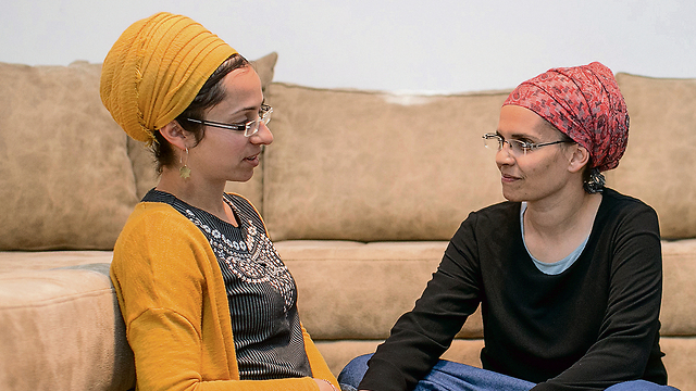 Miriam Ben Gal (L) and Yael Shevah. ‘How do you keep living and how do you grow from here?’  (Photo: Ohad Zwigenberg)