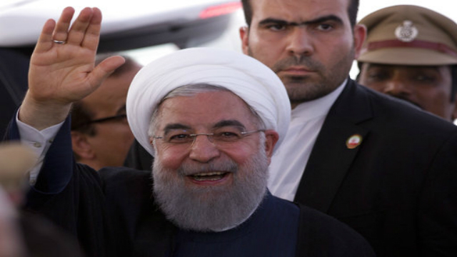 Iranian President Rouhani in India (Photo: AP)
