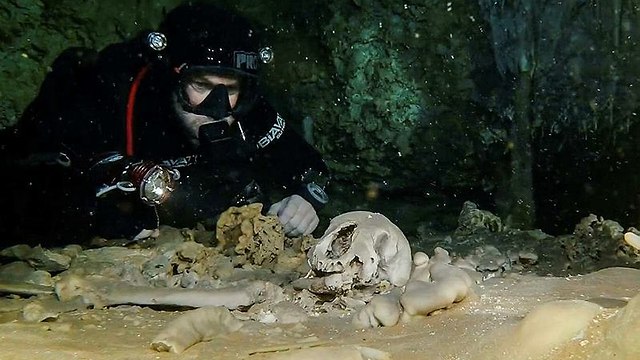 שרידי אדם נמצאו במערה (צילום: AP) (צילום: AP)