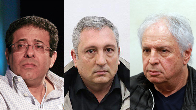 L-R: Walla! News CEO Ilan Yeshua, Nir Hefetz and Shaul Elovitch (Photo: Orel Cohen, Motti Kimchi and Amit Sha'al)