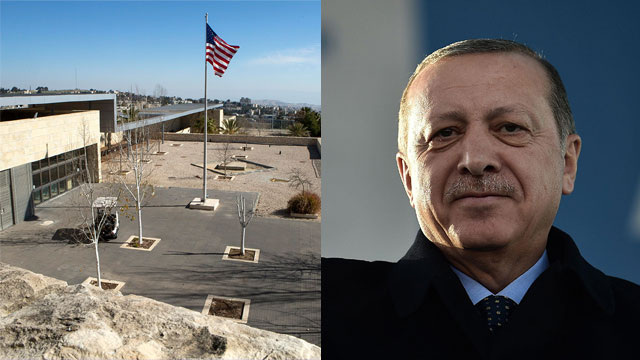 Turkish President Erdogan's Foreign Affairs Ministry said the American decision to move the US embassy to Jerusalem was damaging peace (Photo: AFP, EPA) Turkish President Erdogan's Foreign Affairs Ministry said the American decision to move the US embassy to Jerusalem was damaging peace (Photo: AFP, EPA)