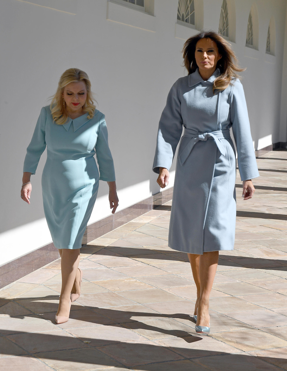 Мелания и Сара Нетаниягу на встрече в Белом доме. Фото: Хаим Цах, ЛААМ