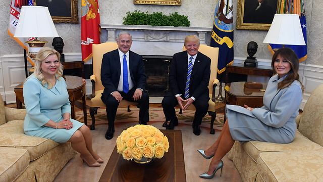 The Netanyahus and the Trumps in the Oval Office (Photo: GPO) (Photo: Haim Zach/GPO)