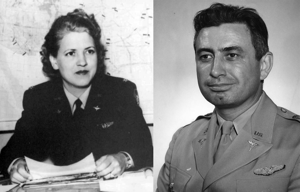 היה נחוש לבחון נשים לטיסת חלל, גם בלי הסכמת נאס"א. לאבלייס וג'קי קוקרן ( צילומים: חיל האוויר האמריקאי, ויקיפדיה) ( צילומים: חיל האוויר האמריקאי, ויקיפדיה)