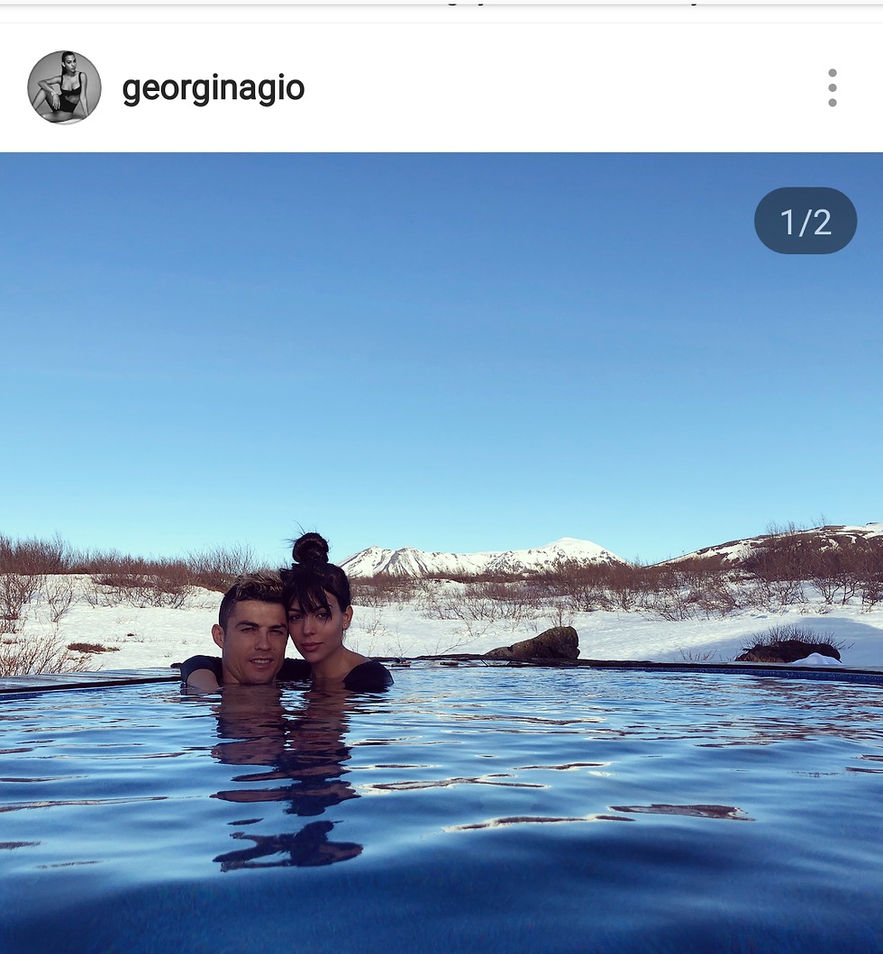 רונאלדו וג'ורג'ינה בחופשה (מתוך אינסטגרם)