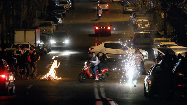איראן חג האש מדורות הרוגים (צילום: EPA)