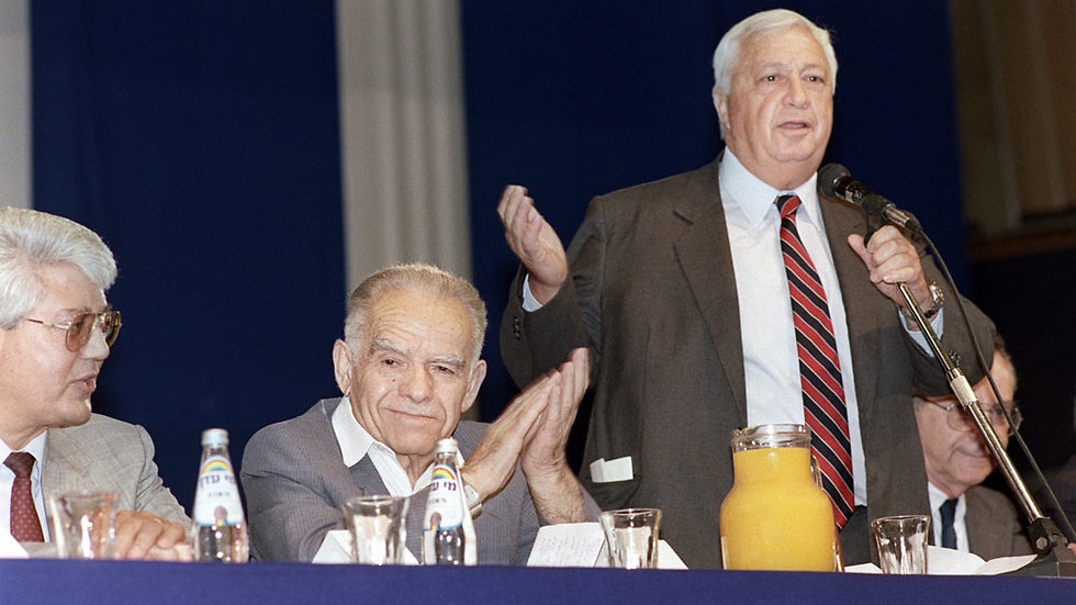 From L-R: David Levy, Yitzhak Shamir and Ariel Sharon (Photo: AFP)