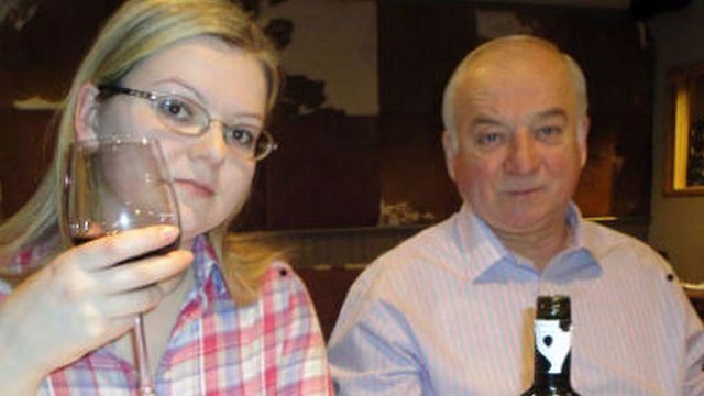 Sergei Skripal (R) and his daughter Yulia. Russia lauded Israel's 'wise position' regarding the pair's poisoning