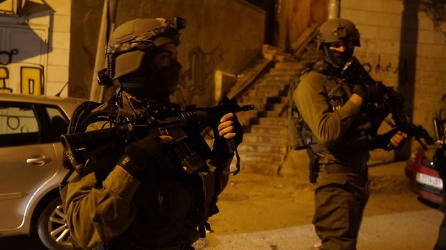 Troops operating in Nablus overnight (Photo: IDF Spokesman's Office)