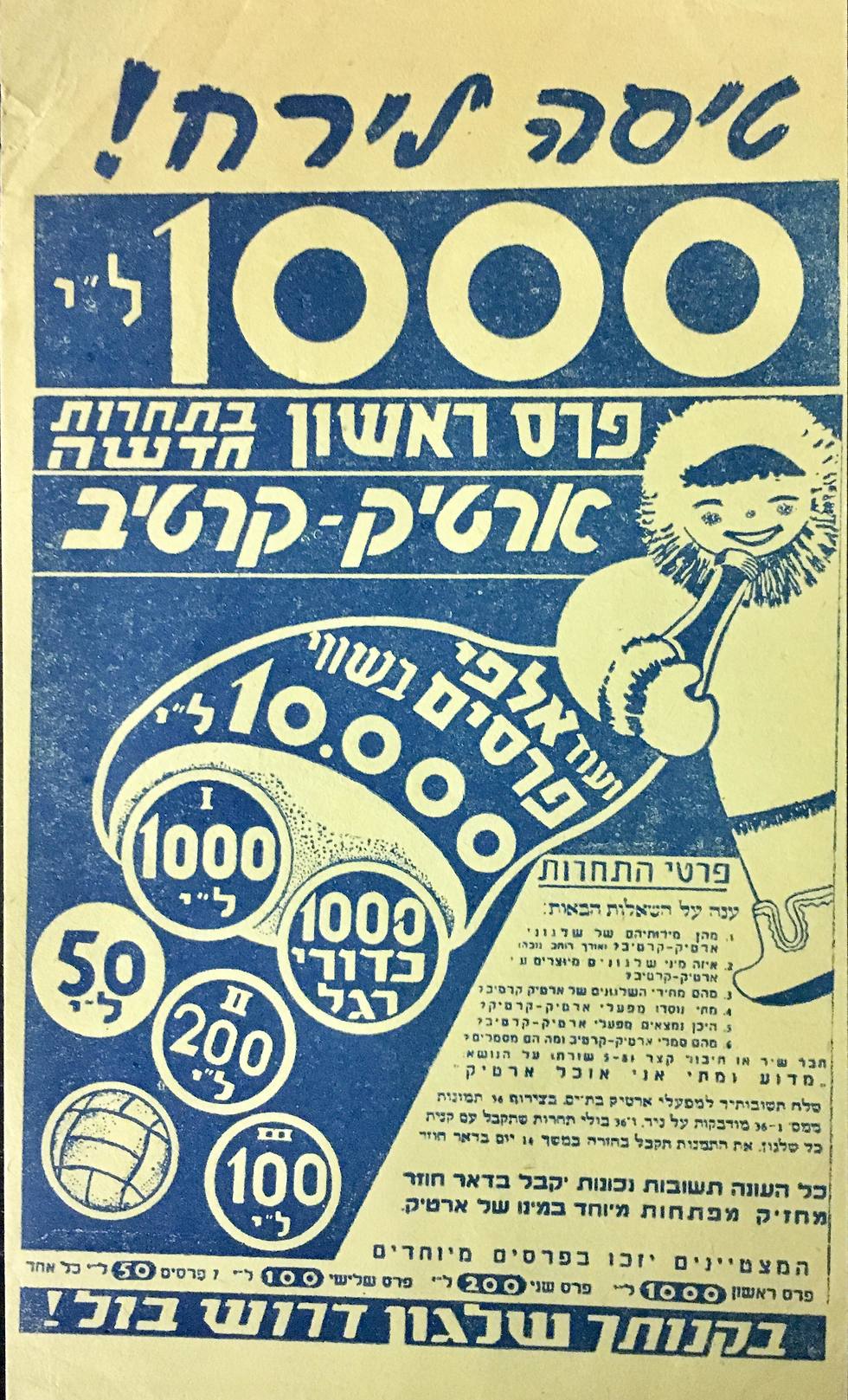 זיכרונות מהארטיק הראשון בישראל (אוסף ישראליאנה של הדי אור, פרויקט מסע בזמן, הספרייה הלאומית )