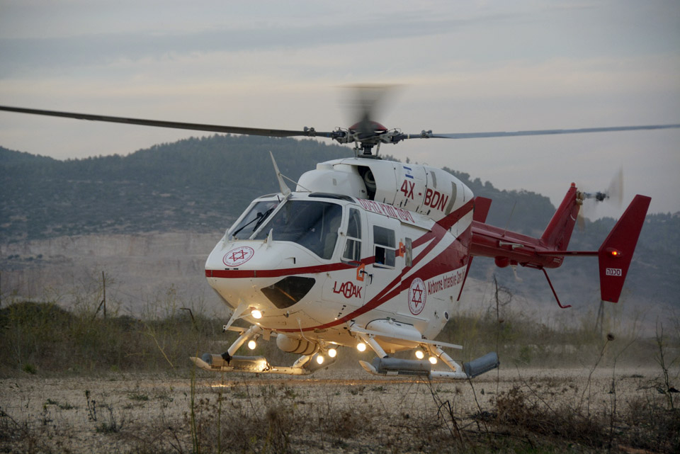 Вертолет скорой помощи МАДА. Фото: Мики Фрейдан (МАДА)