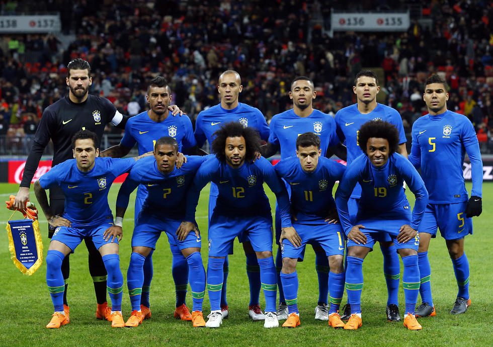 נבחרת ברזיל (צילום: AP)