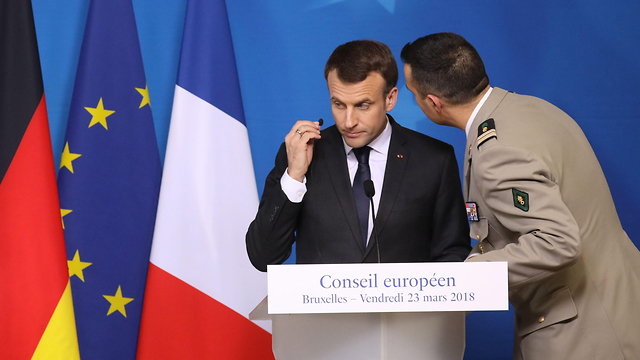 נשיא צרפת עמנואל מקרון (צילום: AFP)