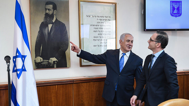El Primer Ministro Netanyahu se reúne con el Ministro de Relaciones Exteriores de Alemania en Jerusalén (Foto: Koby Gideon / GPO)
