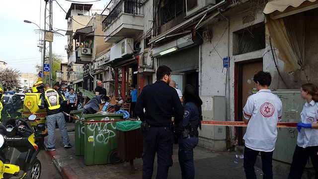 זירת הרצח ברחוב סלמה בתל אביב ( )
