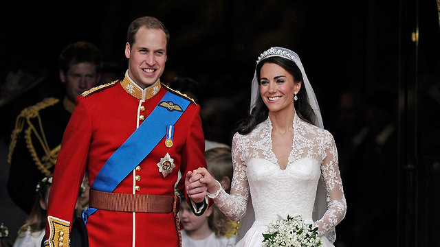 חתונה של הנסיך וויליאם וקייט מידלטון (צילום: AP)