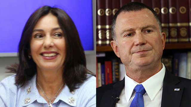 Culture Minister Regev (L) has been waging a public struggle with Knesset Speaker Edelstein over the PM's attendance (Photos: Motti Kimchi, Gil Yohanan)