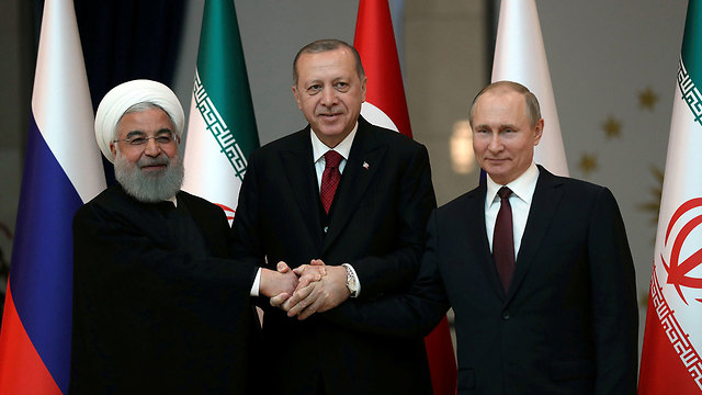 L-R: Iranian President Rouhani, Turkish President Erdoğan and Russian President Putin (Photo: Reuters)