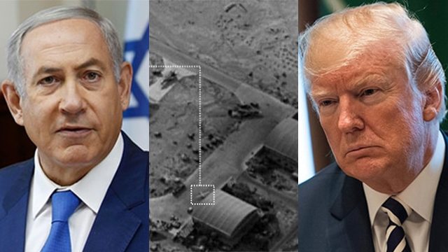 PM Netanyahu (L) commended President Trump and his allies for the strike on Syria (Photo: AFP, EPA)