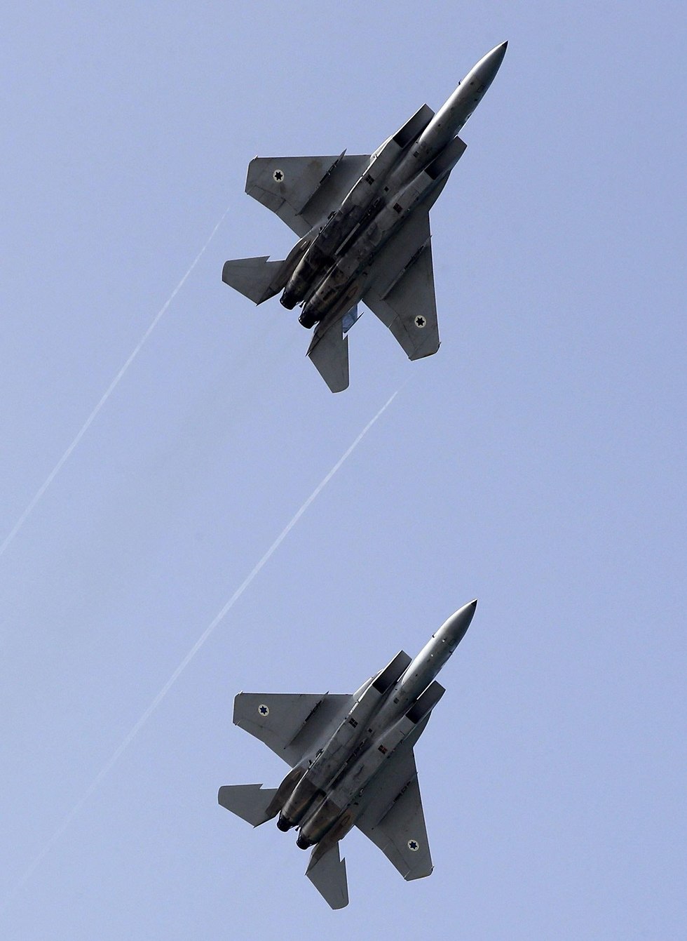 F-15 מטוס קרב אימון מטס חיל האוויר תל אביב (צילום: AFP)