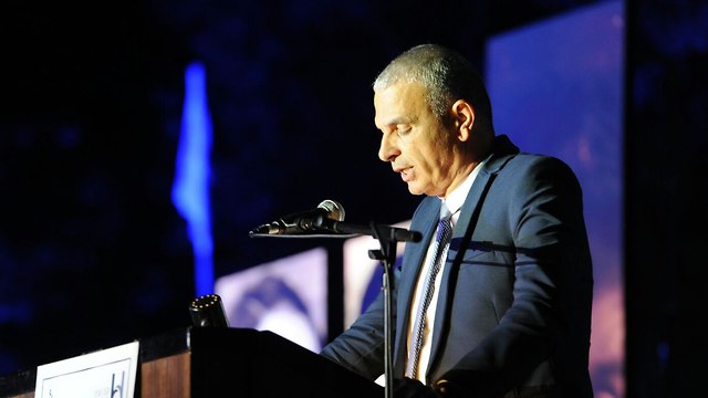 Treasury Minister Kahlon speaking at the ceremony (Photo: Avi Roccah)