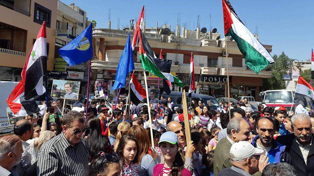 חגיגות בסוריה אחרי תקיפת ארה