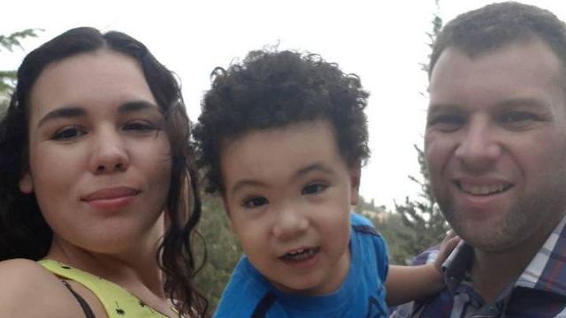 Natasha Benshimol, who made aliyah from Venezuela, with her family