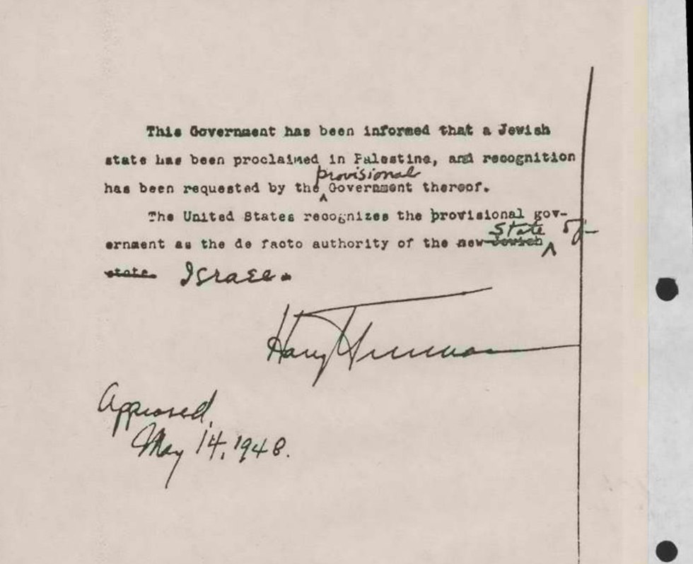 President Truman's missive (Photo: State Archives)