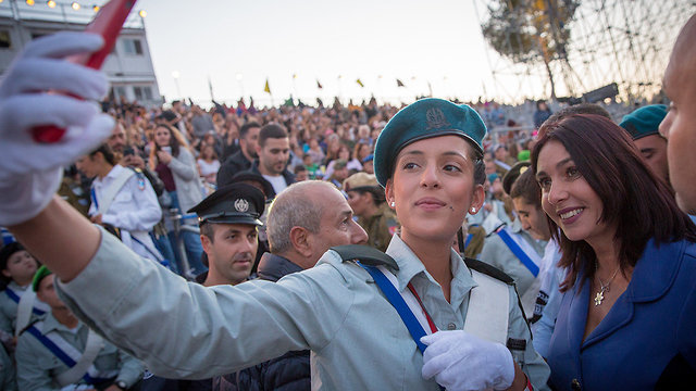 חזרות לטקס יום העצמאות בהר הרצל ירושלים (צילום: הלל מאיר / TPS)