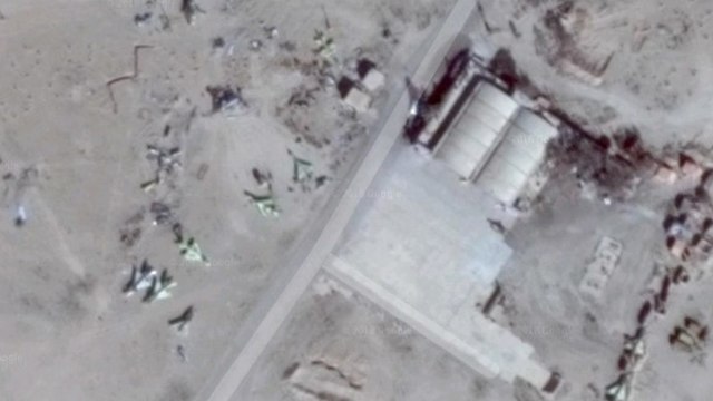 The Deir ez-Zor base (Photo: Google Maps)