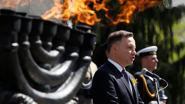 Polish President Andrzej Duda at the ceremony commemorating the 75th anniversary of the Warsaw Ghetto Uprising, 2018.  (Photo: Reuters)