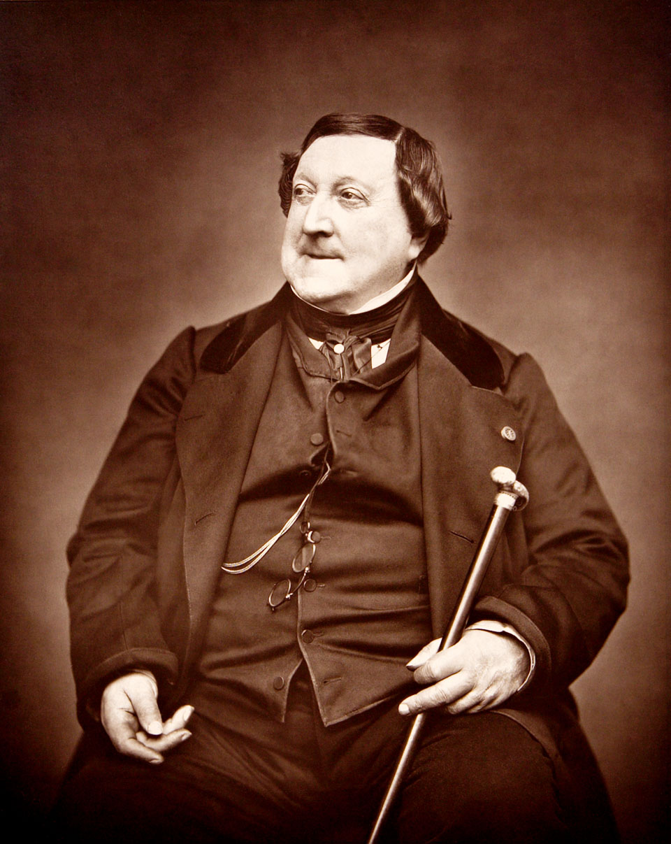 Портрет Джоаккино Россини 1865 года (фотоиллюстрация)
