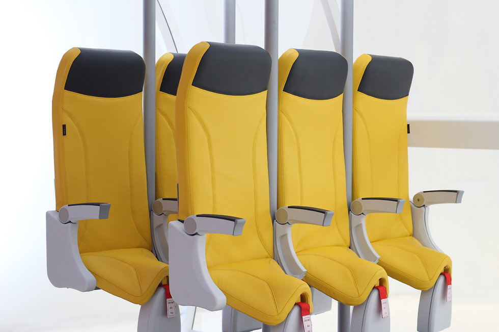 כיסאות עמידה במטוס (קרדיט: AvioInteriors)