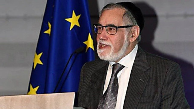 Belgian Chief Rabbi Avraham Gigi said circumcision played a central role in all aspects of Jewish life (Photo: Wolfish, Brussels)