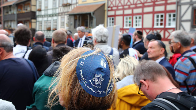 Kippah March in Berlin (Photo: AFP)