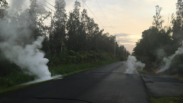 התפרצות הר געש הוואי (צילום: רויטרס)