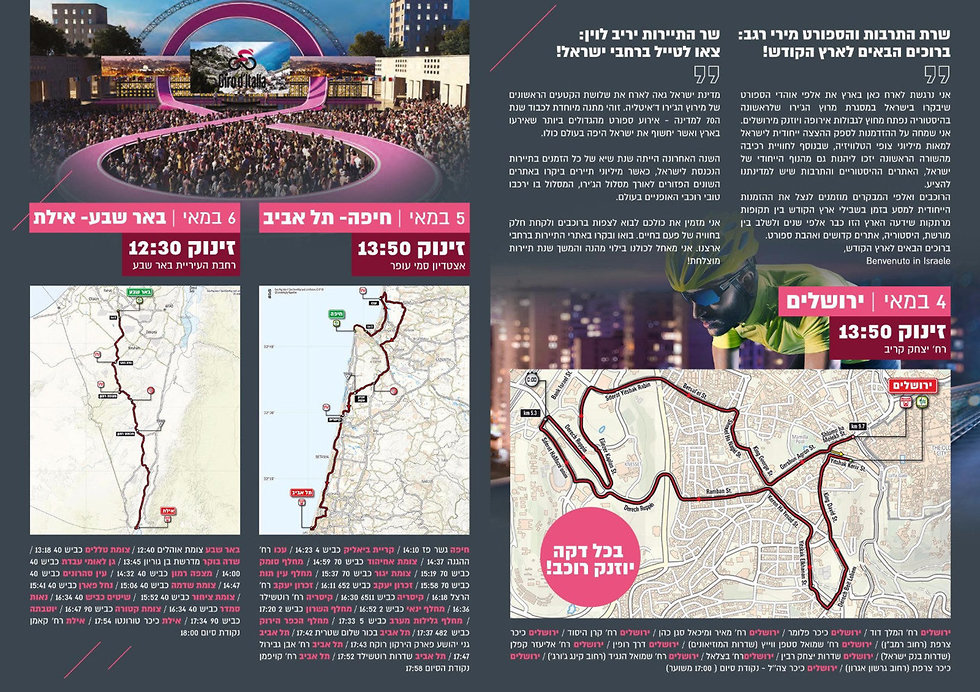 Флаер с маршрутом Giro d'Italia: справа - изъятый из обращения, слева - вновь напечатанный