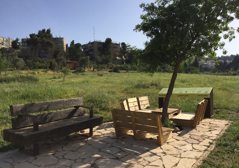 אמת המים בפארק טדי שבגני מיטשל. חיבור בין ירושלים העתיקה לירושלים המודרנית (צילום: הקרן לירושלים)