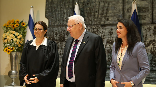 President Rivlin (center) joined Hayut in saying minority rights must be safeguarded (Photo: Amit Shabi)