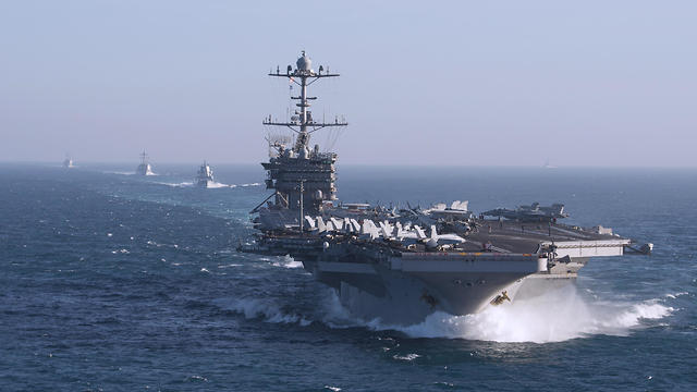 Ударная авианосная группа ВМС США. Фото: EPA