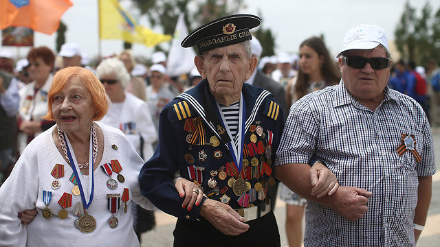 Red Army veterans celebrate Victory Day in Jerusalem (Photo: Ohad Zwigenberg)