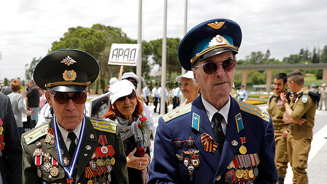 World War II Red Army veterans visit the Knesset during the 2018 VE Day, marking the victory over Nazi Germany (Photo: Ohad Zwigenberg)