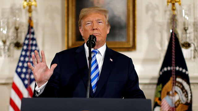 President Trump. If anyone in Israel is hoping the US will declare war on Iran because Iranian missiles were launched at an Israeli military camp from Syria, they should just forget about it  (Photo: Reuters)