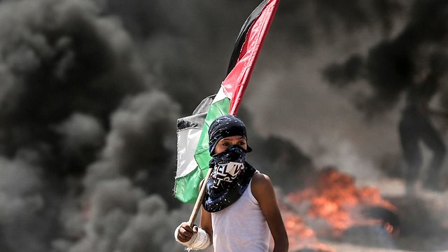 Documentation of the events from the Palestinian side (Photo: AFP)