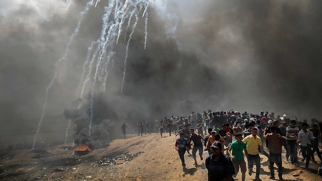 Riots on Gaza border, last week  (Photo: MCT)