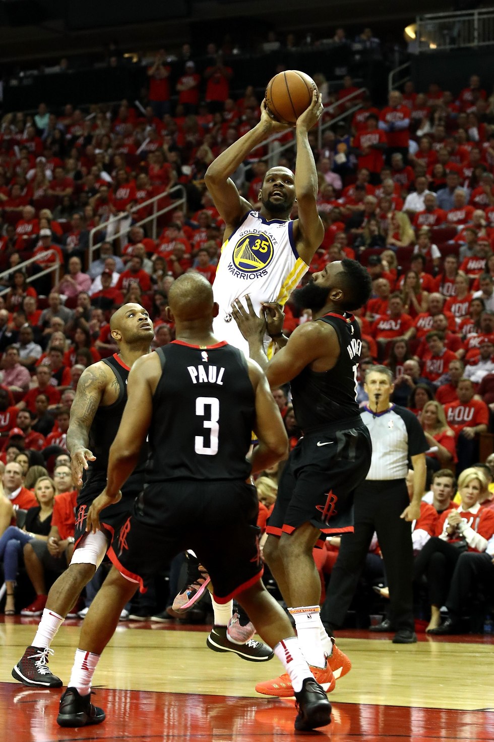 NBA גולדן סטייט יוסטון (צילום: AFP)