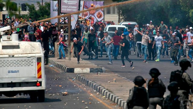 Столкновения палестинцев с ЦАХАЛом у КПП Хавара в Самарии. Фото: AFP