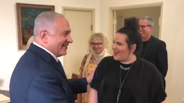 PM meets Netta Barzilai after winning the Eurovision 
