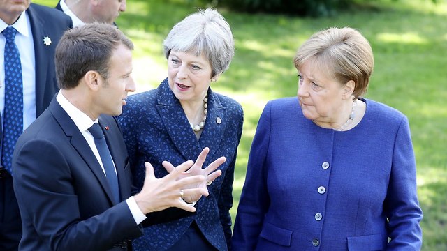 L-R: President Emmanuel Macron, PM Theresa May and Chancellor Angela Merkel (Photo: AFP)